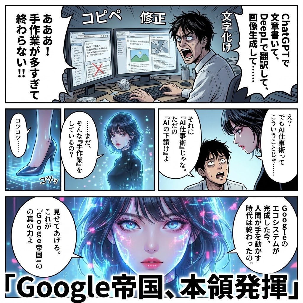 マンガ1ページ目：現状の否定