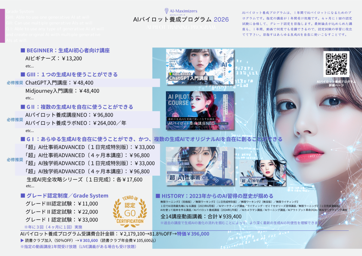 AIパイロット養成プログラム2026 講座一覧価値証明