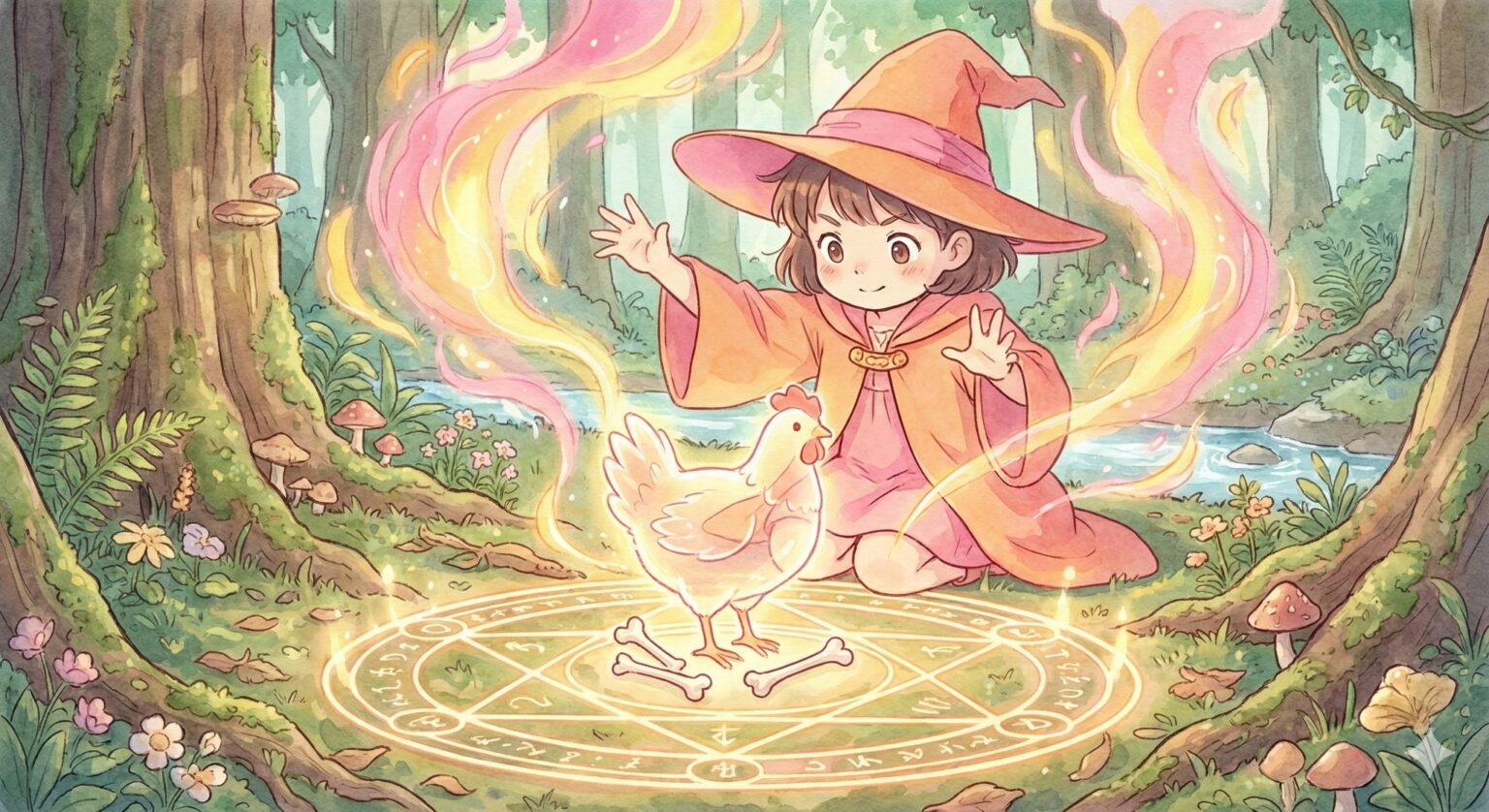 6歳の娘が「ニワトリ錬成」に失敗した反動で「警察官」を召喚してしまった話。