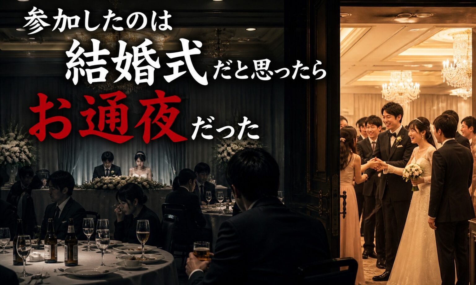 参加したのは結婚式だと思ったらお通夜だった