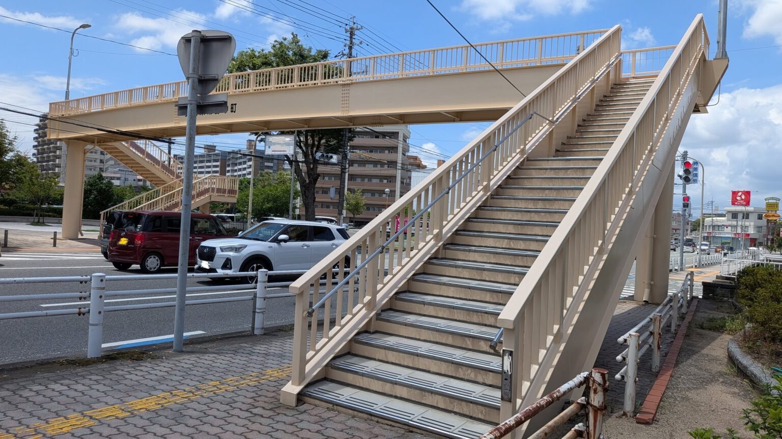 歩道橋から見た未来