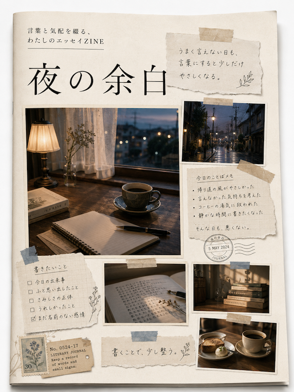 エッセイZINEのサンプル画像