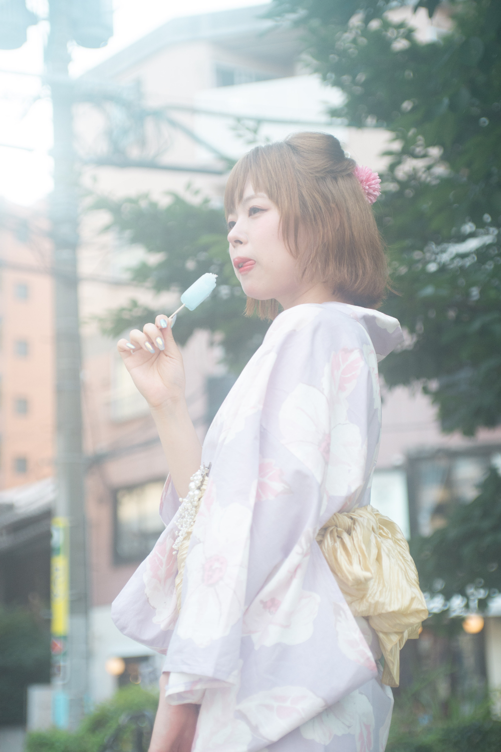 浴衣ポートレートの写真