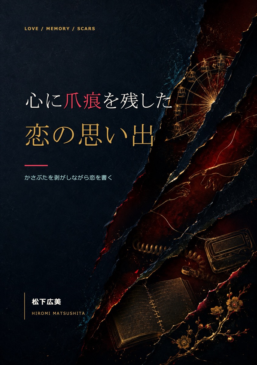 作例『心に爪痕を残した恋の思い出』(松下広美)の表紙