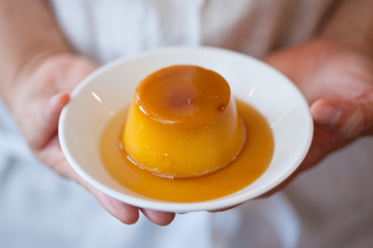 光と質感：プリン