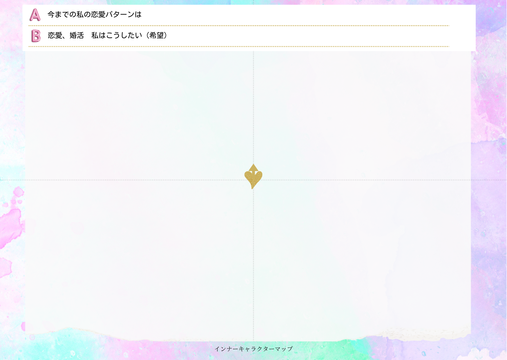 インナーキャラクターマップ台紙